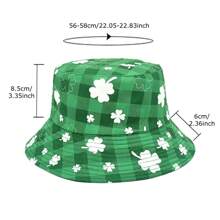 1 Mũ Bucket hoa Ditsy Unisex, Thiết kế hoa cỏ ba lá & Ditsy, Mặc hai mặt, Xuân & Hè, Tiệc mũ chống nắng ngoài trời - Nhiều màu - Xem 3