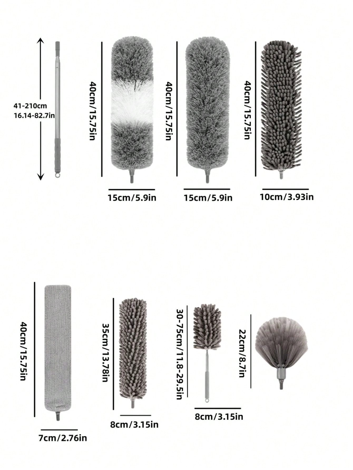 10pcs/1set Extended And Retractable Family Dusting Tools Kit Including