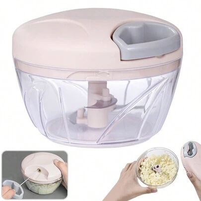 1 cái Máy nghiền tỏi thủ công màu hồng 500ml dùng tại nhà, Máy ép tỏi cầm tay để cắt rau, thích hợp để băm tỏi, gừng, ớt, hành tây và các loại thực phẩm khácPhụ kiện đồ dùng nhà bếpĐồ dùng tiện íchDụng cụ Giáng sinhĐồ dùng nhà bếpNấu ăn Giáng sinh