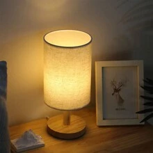 1pc USB Power Cord Simple And Creative Night Light, Modern And Warm Solid Wood Table Lamp, Bedside Lamp For Bedrooms, Birthday Gift, Christmas Gift