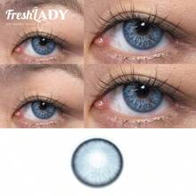 FRESH LADY Freshlady Eyes Meet Rococo Flirting Colored Contact Lenses 1 Year Disposable - Blue - View 2
