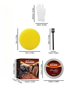 Rayhong Leather Cleaning & Repair Cream, Including Sofa Leather Care Agent, Cleaner, Maintenance, And Cleaning Solution - White - View 3