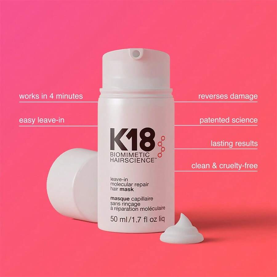 K18 LeaveIn Repair Hair Mask Treatment To Repair Dry Or Damaged Hair