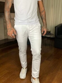 Men Pants - trắng - Xem 5