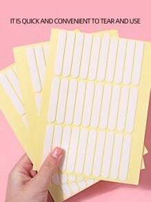 klimonla 30片/张纳米凝胶美甲练习贴片，双面胶按压式双面胶带条，适用于练习指甲/假指甲/美甲，美甲用品，美甲工具，美甲艺术工具，返校季，美甲，按压式美甲工具 - 白色 - 查看 2