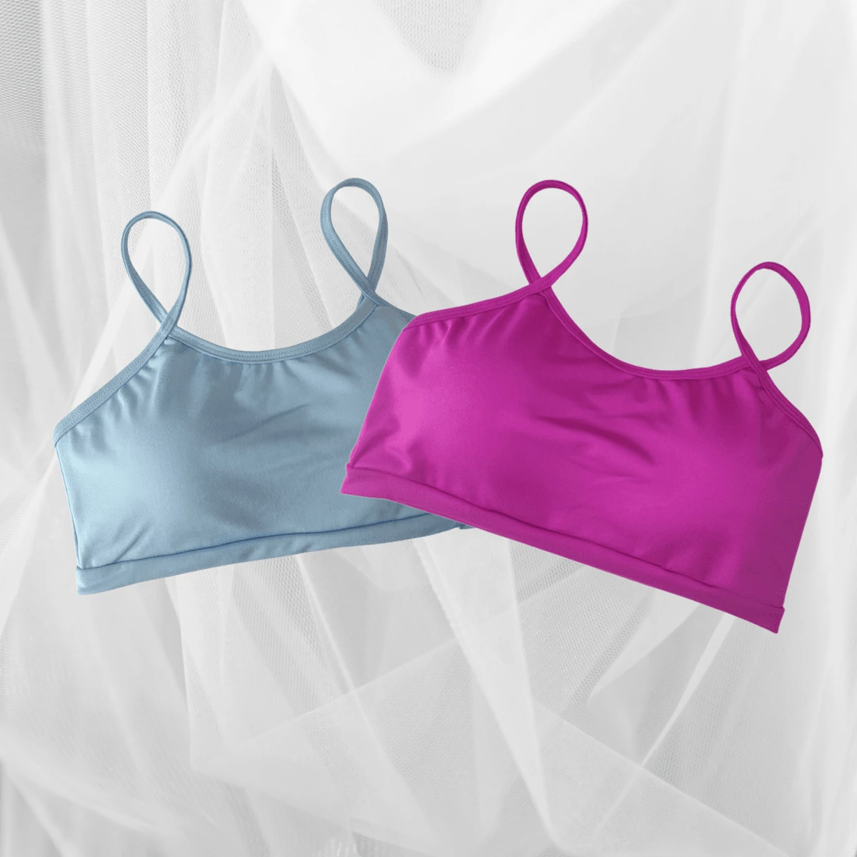 Women Sports Tees & Tanks - Blue - View 1