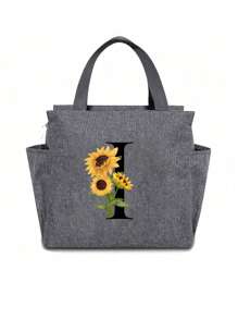 1 Túi Tote Ăn Trưa Chống Rò Rỉ Cách Nhiệt Lớn Có Thể Tái Sử Dụng Có Túi, Túi Giữ Nhiệt Bữa Trưa, Hộp Đựng Thực Phẩm Đóng Hộp Cho Nam Nữ Người Lớn Đi Học Đi Dã Ngoại Trường Học Tổ Chức Túi Đựng Đồ Cho Giáo Viên Túi Lớp Học Túi Tổ Chức Lớp Học - Xám - Xem 24