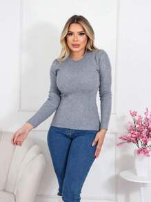 Women Sweaters - Xám - Xem 2