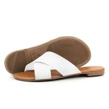 Women Flat Sandals - trắng - Xem 2