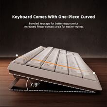 Lenovo Lecoo Wireless Keyboard And Mouse Combo, 2.4G Full-Sized Ergonomic Keyboard Mouse, USB Keyboard And Mouse, Quiet Click For Computer/Laptop/Windows/