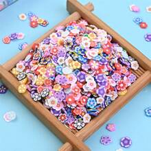 10g Polymer Clay Fruit Flower Sugar Butterfly Love Crown Nail Art Slices, Charms Fimo Slices 3D Polymer Slices For Slime, Lip Gloss Making Supplies And Nail Art Decoration,Cellphone Decorations Valentines