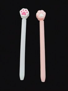 1pc Cute White Cat Paw Shaped Silicone Case Compatible With Apple Pencil 2, Thin & Skin-Friendly Protective Cover