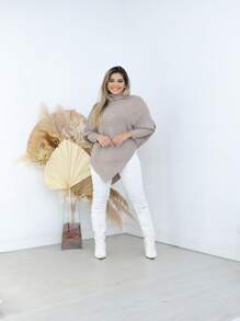 Women Overcoats - 杏色 - 查看 2