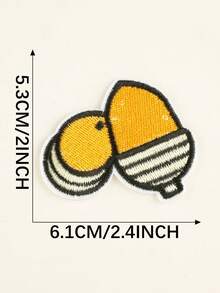 2 Miếng Quả thông Vải thêu Huy hiệu DIY Trang phục Đồ trang trí Đối với Quần áo , Quần , Mũ , Cái túi , Giày dép , Ốp lưng & bao da điện thoại Với Sắt-Bật - Nhiều màu - Xem 5