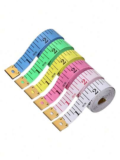 3pcs Soft Tape Measure, Body Measuring Ruler Sewing Tailor TapeMeasure Centimeter Meter Sewing Measuring Tape Soft Random Color