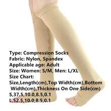 2 Chiếc Tất Nén Hở Ngón Thoáng Khí Chạy Điền Kinh Không Ngón Chân Nén Tất Thúc Đẩy Lưu Thông Máu - Màu be - Xem 11