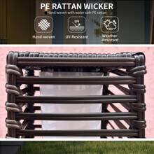 Outsunny Rattan Solar Floor Lamp, Outdoor Garden Lantern Pathway Light & Decorative Lighting With Auto On/Off LED Lights, IP44, For Porch, Yard, Courtyard, Deck - Brown - View 5