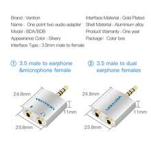 VENTION 3.5mm Audio Adapter Male To Female Dual Headphone Jack Splitter For Earphone Compatible With Samsung IPad Tablet Laptop Mic Audio Splitter For Gaming Headset With Separate Audio Microphone Jacks Make Couples/Family/Friends Closer/More Convenient To Share - 3.5mm to Earphone and Mic - View 7