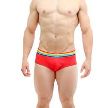 Men Briefs - 紅色 - 查看 1