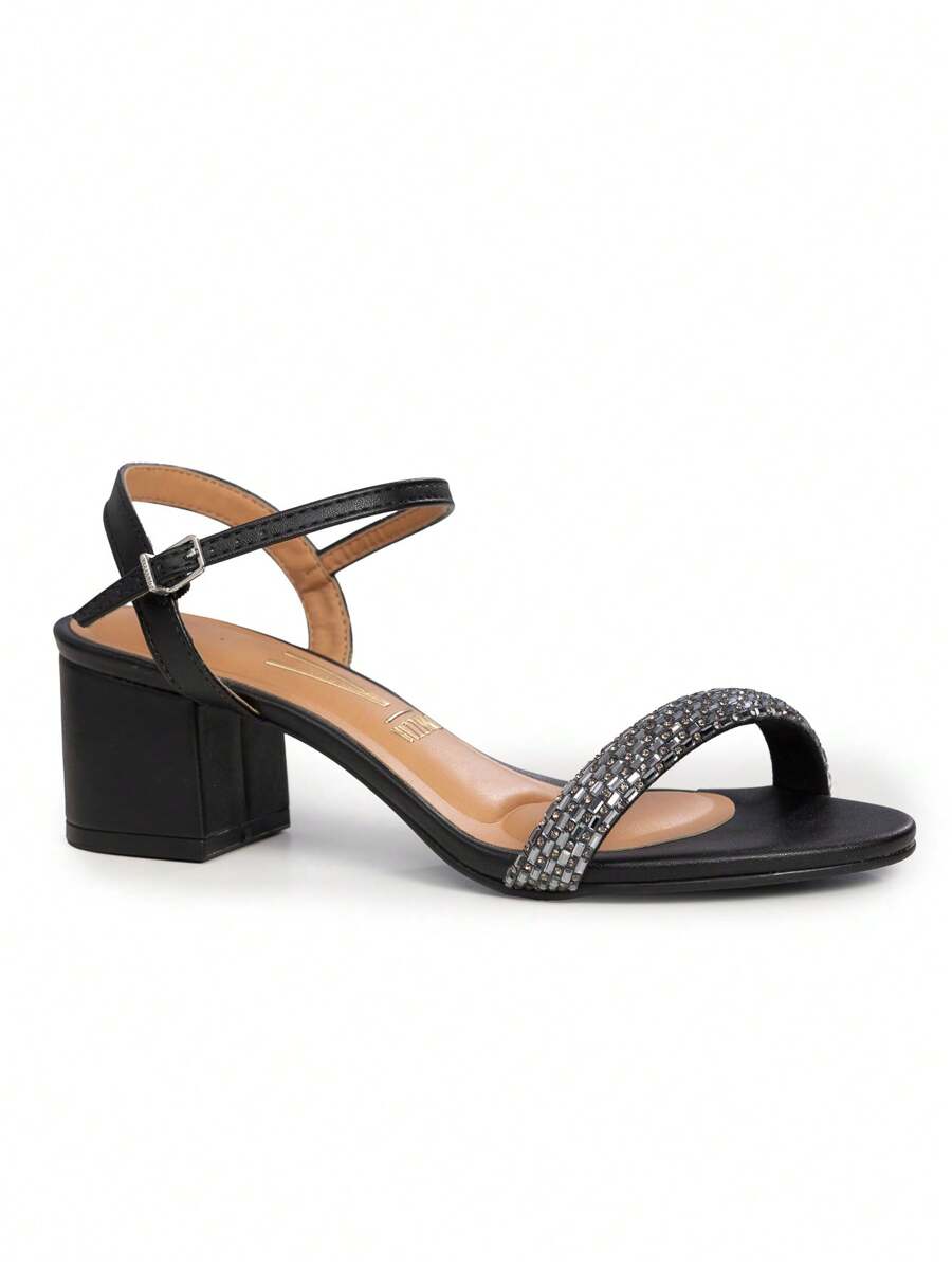 Women Heeled Sandals - 黑色 - 查看 1