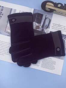 Men Full Finger Gloves - Màu xanh lam - Xem 2