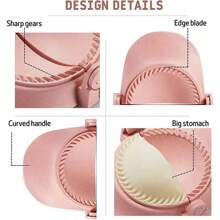 3入組餃子製造器,餃子模具,廚房工具,廚房小工具 - 白色 - 查看 4