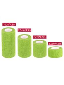 1 Cuộn Băng thun tự dính 2,5cm/5cm/7,5cm/10cm X 4,5m, Băng thể thao, Băng quấn tự dính nhiều màu Phụ kiện tập thể dục Băng tập thể dục Băng thể thao - màu xanh lá - Xem 1