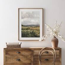 Set Of 3 Neutral Vintage Rural Wall Art Oil Paintings, Sky & Countryside Landscape Canvas Posters, Country Painting, Farmhouse Decor, Ideal Gift For Bedroom, Room Decor, Rural Home Decor, Wall Decor, Spring Decor, Living Room, Without Frame Gifts Birthday Graduation