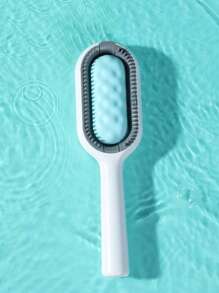 1入隨機顏色多功能寵物蒸氣刷，自潔式蒸氣按摩寵物刷，矽蒸氣寵物刷可清除糾結和鬆散的毛髮，一鍵噴霧和抑制飛散洗澡刷 - 彩色 - 查看 10