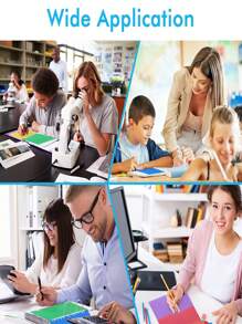 3入組a4文件分隔板,12個部分的文件夾分隔板,多色穿孔拱形分隔頁面,適用於大多數文件,筆記本和活頁夾 - 彩色 - 查看 6