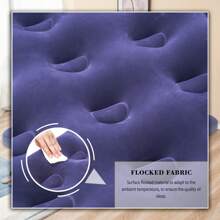 Air Mattress Inflatable Bed, Blow Up Mattress Camping Sleeping Pad - Blue - View 4