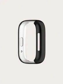 1pc Black TPU Electroplating Screen Scratch-Resistant Full Coverage Smart Watch Protective Case Compatible With Redmi Watch 3 Active