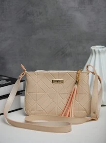 Women Shoulder Bags - 米色 - 查看 2