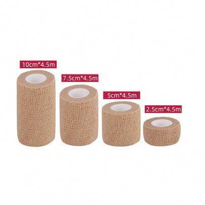 Latest 1 Roll 2.5cm/5cm/7.5cm/10cm X 4.5m Self-Adhesive Elastic Bandage, Sports Bandage, Sports Tape, Multi-Color Self-Adhesive Bandage, Wrap Bandage Gym Accessories Gym Bandages Sports Tape