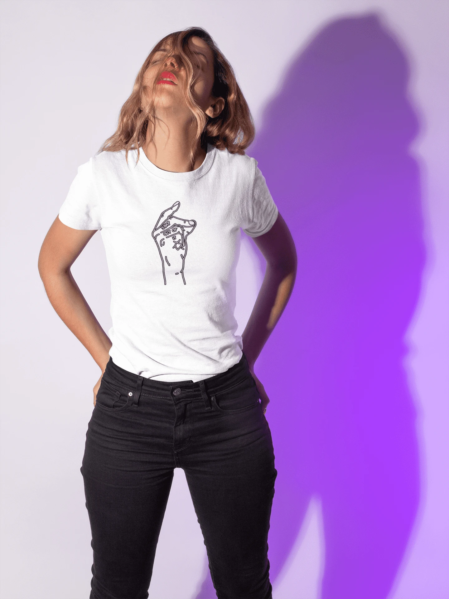SNAP OUT OF IT UNISEX WHITE T-SHIRT - White - View 1