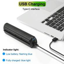 Newboler前照車燈2600流明騎行燈8000mah防水手電筒usb可充電mtb公路自行車燈 - 黑色 - 查看 2