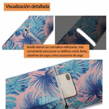 ANTSAY Bolsa para esterilla de yoga, Mochila de yoga con cordón fácil de llevar Bolsa de transporte para esterilla de yoga con bolsillo multifuncional y correa ajustable para el hombro - BG180007 - Ver 5
