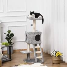 PawHut Cat Scratchers - Light Grey - View 1