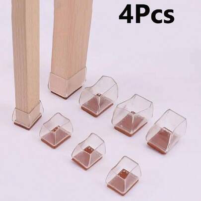 4入組矽膠椅腳保護器,木地板保護器椅腳帽家具腳墊桌子套防滑,防止硬木地板被刮傷和噪音,使椅腳位置平穩移動