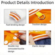 1 Miếng trái cam Chó Giải trí Cowboy Bốn Có chân Áo liền quần , Quần yếm Cún con Áo khoác Quần áo Đối với Trung bình nhỏ Chó , Cho mùa đông Mùa Xuân Mùa Thu - trái cam - Xem 5