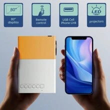 Mini Proyector, Proyector Portátil De Oficina 1080p, Proyector De Vídeo De 3000 Lúmenes, Compatible Con Computadora Portátil/teléfono Inteligente/consola De Juegos/tv Stick/pc, Compatible Con Usb, Hdml, Audio, Av. - Tipo de Enchufe A USA (110-127V) - Ver 11