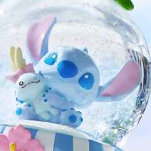 Bola de cristal con tema de abrazo dulce de Stitch, adorno para el hogar, decoración del hogar - Azul - Ver 2