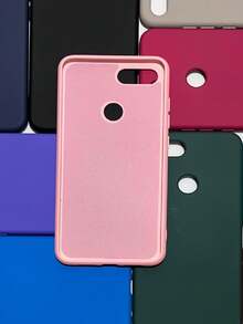 Capa capinha de silicone para Xiaomi Mi 8 Lite aveludada por dentro - Azul - Visão 3