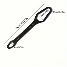 1pc-Universal Torx Wrench Double-Head Self-Tightening Adjustable Glasses Wrench 8-22mm Board Both Ends Shaped Multi-Purpose Multi-Function For Outdoor Riding Or Home - Black - View 8