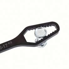 1pc-Universal Torx Wrench Double-Head Self-Tightening Adjustable Glasses Wrench 8-22mm Board Both Ends Shaped Multi-Purpose Multi-Function For Outdoor Riding Or Home - Black - View 4