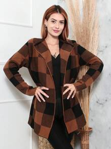 Women Coats - Chocolate Brown - View 6