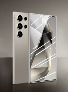 2pcs Screen Protector Compatible With Samsung Galaxy S21/S22/S23/S24 Ultra/S24 FE/S25 Ultra/S25/S24FE/S23 Ultra/PLUS/S23+/S26 Ultra/S26/S26 Plus [Supports Fingerprint Unlock] Touch Sensitive, Anti-Scratch 3D Curved Maximum Screen Coverage Protector, Accurate Fingerprint Unlock - Clear - View 4