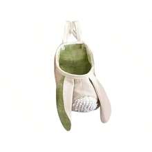 1PC Easter Gift Storage Organizer Large Capacity With Two Handle Hanging Easter Cute Bunny Ears Storage Basket Home Supply