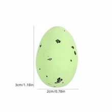 復活節彩蛋、diy 花圈裝飾、隨機彩色泡沫蛋、斑點鴿子蛋、模擬雞蛋、表演裝扮、節日道具 - 彩色 - 查看 8