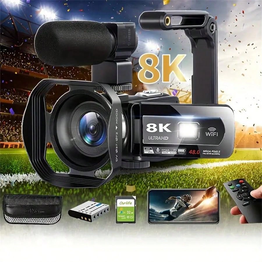 ビデオカメラ 8K 6400万画素 WIFI機能 ビデオカメラ 8K 6400万画素 WIFI機能